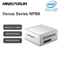 MINISFORUM NPB6 Intel 13th Gen Intel Core i7-13620H Mini PC DDR5 32GB 1TB SSD 8K USB4 Windows 11 Desktop Gaming Mini Computer