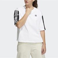 Adidas Adibreak Tee Ss [HY4263] 女 短袖上衣 T恤 運動 休閒 棉質 舒適 亞洲版 白黑