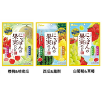 【江戶物語】  LION 獅王 雙味果實喉糖 櫻桃哈密瓜/西瓜鳳梨/白葡萄草莓風味 硬糖 產地限定 水果糖 日本原裝進口