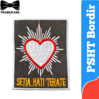 Bed PSHT Latar Hitam Bordir / Logo PSHT Latar Hitam / Patch PSHT Bordir
