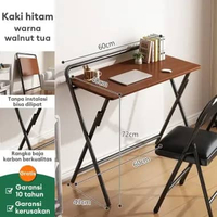 SKY - BMZAR Meja Lipat Portable Meja Adjustable Meja Laptop Meja Asrama Sewaan Mudah Dilipat 60cm*40