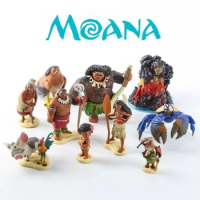 Herocross Disney Toys Moana Princess Maui Chief Tui Tala Heihei Pua Action Figure Collecton Children Birthday Christmas Gift
