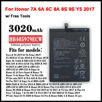 Phone Battery HB405979ECW for Honor 7A 6A 6C 8A 8S 9S Y5 2017 Nova Nova Lite 2017 huawei Y5 Y6 2018 Replacement Batteries + Tool