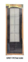 PINTU KAMAR MANDI UPVC / VAPELY PINTU UPVC KAMAR MANDI grey petak kiri