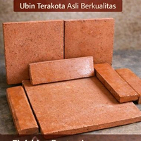 Ubin Terakota Tanah Liat Premium 20x20cm / Lantai Terakota Sudah Poles & Finishing Double Protection