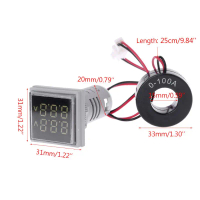 Mini D Digital Dual Display Voltmeter Ammeter Meter