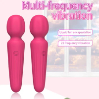 Silicone charging girl's vibrating stick multi frequency vibrating stick toy female refreshing toy
