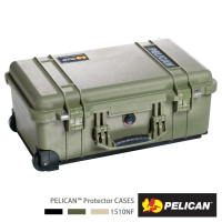 【PELICAN】1510 氣密箱 登機箱 含輪座 空箱 綠色(公司貨)