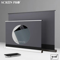 92''-120“ALR Motorized Floor Rising 16:9 Projection Screen Grey With Remote Control For Laser TV 4K UST Projector