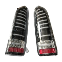 SUNLOP Hiace Clear High Quality #000734 2005-2013 Black LED Tail Light For Lamps AUTO PARTS