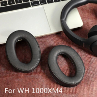 Soft Headphone Earpads Sleeves Compatible for WH 1000XM4 Headphone Thick Cushions Earphone Earpads Earcups Replacement