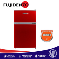 100% Real delivery Fujidenzo 3.5 cu. ft. Two Door Personal Refrigerator RDD-35 R ( Red)