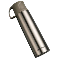 【NECO.L】一蓋兩用可提式真空不鏽鋼保溫杯500ml(5色可選)(保溫瓶)
