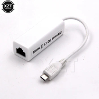 New Micro USB 2.0 5 Pin to Ethernet 10/100 M RJ45 Network Lan cable Adapter Card Micro usb to lan card Connector For Tablet