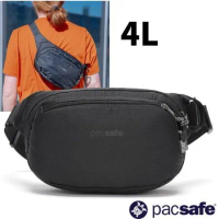 【Pacsafe】Vibe 100 Hip Pack 防盜斜背包/腰包/臀包4L.RFID護照包/60141130 黑