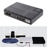 5V/9V/12V Uninterruptible Power Supply for WiFi, Router, Modem, Security Camera Mini UPS Battery Backup Surge Protector