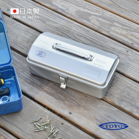 日本TOYO Y-280 日製山型提把式鋼製單層工具箱 (28公分/收納箱/手提箱)