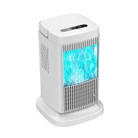 優樂悅~新款第三代桌面冷風機隨身手提迷你空調水紋光幕無需加水的小空調