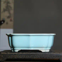 Ceramic Bonsai Pot Japanese Traditional Succulent Flower Pot Chinese Purple Sand Flower Pot Desktop Decorative Flower Pot LC489