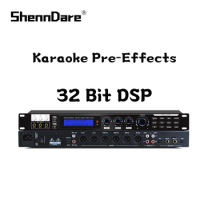 AP880 Karaoke Digital Audio Effect Processor Pre-Effects KTV Audio Echo Effect Processor Microphone Anti-Howling Processor