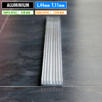 DIY 45W 1200x44x11 Pendingin Aluminium Led HPL COB Power Amplifier IC Mosfet Panjang 120cm Lebar 4.4