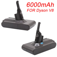 21.6V 6000mAh for Dyson V8 Li-ion Battery For Dyson V8 Battery V8 series ,V8 Fluffy SV10 Vacuum Cleaner Rechargeable BATTERY L70