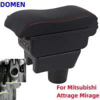 For Mitsubishi Attrage Mirage Armrest For Mitsubishi Mirage Space Star Car armrest Box Internal modification USB Ashtray