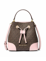 邁克·柯爾 - MICHAEL KORS  Mercer 抽繩斜挎水桶包 棕色拼色印花 35F2GM9M1B 1pc