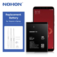 NOHON Battery Replacement for Xiaomi MI 6 Mi 6X MI A2 BN36 BM39 High Capacity Battery for Xiaomi MI6 MI6X MI A2 Batetira