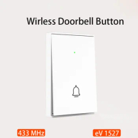 TAIBOAN Wireless Door Bell Button 433MHz Welcome Smart Doorbell with Battery &amp; SOS Button for 433mhz Home Security Alarm System