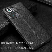 For Cover Xiaomi Redmi Note 10 Pro Case For Redmi Note 10 Pro Capas Soft Bumper TPU Leather For Fundas Redmi Note 10 Pro Cover