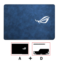 กระเป๋าแล็ปท็อปหนังแบบมีสติ๊กเกอร์ ปกป้องผิวสำหรับ ROG Strix G15 G513QE/Flow Z13 GZ301/X13 GV301/G14