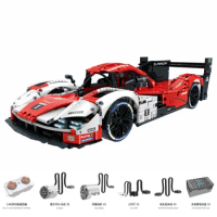 2023 New Technical MOC Idea Remote Control Racing Car Building Blocks Bricks Model Assembling Toys for Boys Christmas Gift Set