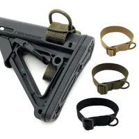 Tactical Military Airsoft ButtStock Sling Adapter Rifle Stock Gun Strap Gun Rope Strapping Belt Hunting Accessories