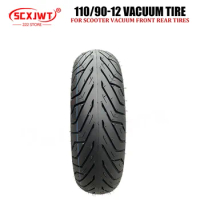 Thickened 110/90 12 scooter vacuum front rear tires 110/90-12 silver steel mini anti slip