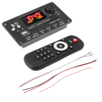9V-12V MP3 Decoder Board Wireless Bluetooth 5.0 Car Palyer 2x40W Amplifier USB TF FM Radio Module For Car Audio Kit DIY Speaker