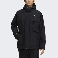 Adidas PRSVE OUTR JT [HM2707] 男 連帽外套 工裝 防風 運動 休閒 保暖 愛迪達 黑