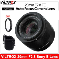 Viltrox 20mm F2.8 Sony FE Camera Lens Auto Focus Full Frame Ultra Wide Fixed Lens for Sony A7M A7CII ZV-E1 A7RV ZV-E10