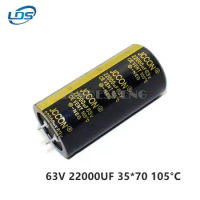 1pcs 63v22000uf 63v JCCON power amplifier audio wire cut power filter capacitor multifunctional universal 35x70