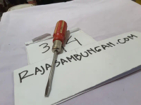 Obeng Gagang Kayu 3 Inch Obeng Kayu 7.5 Cm Obeng Sekrup