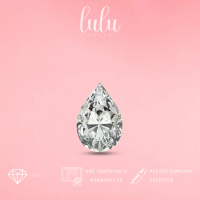 Lulu Moissanite Jewelry - Perhiasan Wanita Batu Permata Moissanite 1 Carat - Pear Cut Moissanite Gem