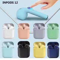 Tws i12 Macaron /earphone bluetooth Bahan Berkualitas Aman di gunakan bisa COD