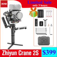 Zhiyun Crane 2S crane 2 S 3-Axis Handheld Gimbal Stabilizer for Sony α9 α7R4 α7M3 Nikon D850 Canon EOS R Panasonic DSLR Camera