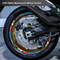 Motorcycle Wheel Rim Reflective Sticker Scooter Hub Stripe Tape Decal Waterproof For YAMAHA Tmax 530 560 500