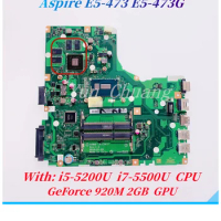 A4WAB LA-C341P Mainboard For Acer Aspire E5-473 E5-473G Laptop Motherboard NBMXX11002 With i5 i7-5500U CPU 920M 2GB GPU DDR3L