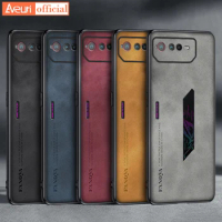 Luxury PU Leather Case For Asus ROG Phone 5 5S Phone5 Cover Matte Silicone Protection Phone Case For Asus ROG Phone 6 6D Phone6