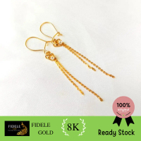 Anting fkl hati rantai fashion dewasa emas 375 8k