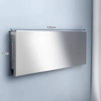 Extra-thick stainless steel wall-mounted folding table shelf wall-mounted storage rack dining table 