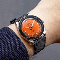 VULCAIN 窩路堅  潛水員系列 男錶 手錶 機械錶-660170A67.BAC243/橘色x黑38mm