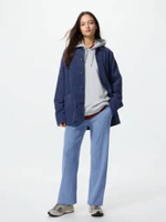 UNIQLO Celana panjang wanita Rib Rajut Ribbed Washable Knit Ribbed Pants BLUE L